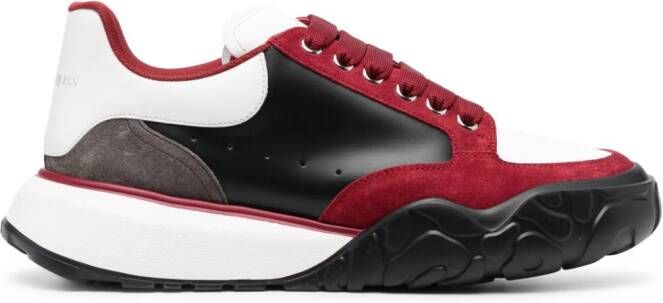 Alexander McQueen Sneakers met colourblocking Zwart