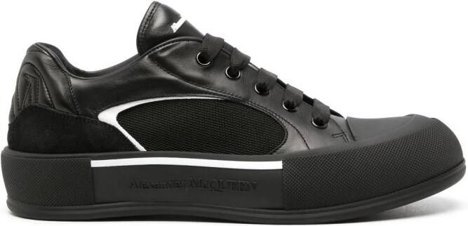 Alexander McQueen Deck plimsoll sneakers Zwart