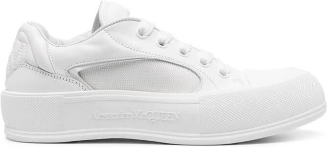 Alexander McQueen Leren sneakers Wit