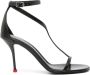 Alexander McQueen 90 mm Harness leren sandalen Zwart - Thumbnail 1