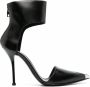Alexander McQueen Harness Punk leren pumps Zwart - Thumbnail 1