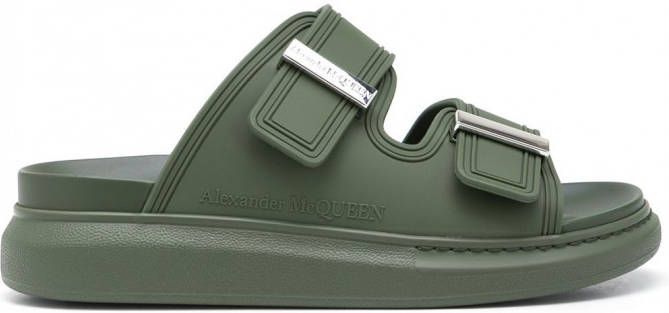 Alexander McQueen Hybride slippers Groen