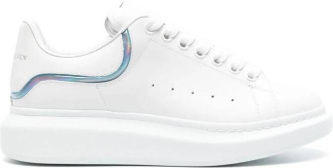 Alexander McQueen Oversized leren sneakers Wit