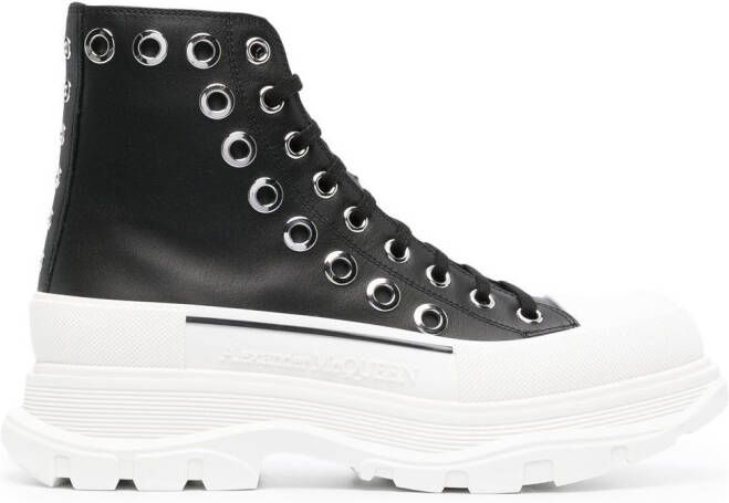 Alexander McQueen Joey sneakers met ringlets Zwart