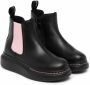 Alexander McQueen Kids Hybrid Chelsea laarzen Zwart - Thumbnail 1
