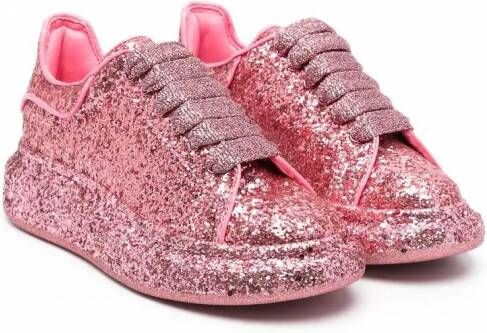 Alexander McQueen Kids Oversized sneakers Roze