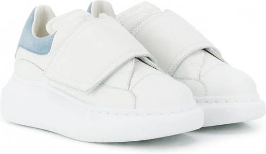 Alexander McQueen Kids Sneakers met klittenband Wit