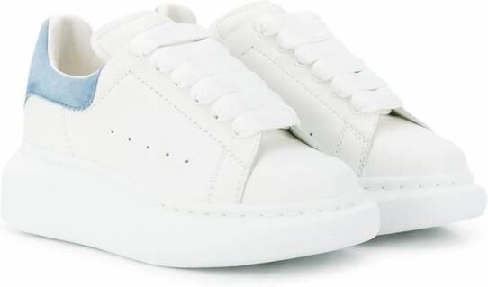 Alexander McQueen Kids Sneakers met oversized zool Wit