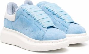 Alexander McQueen Kids Sneakers met plateauzool Blauw