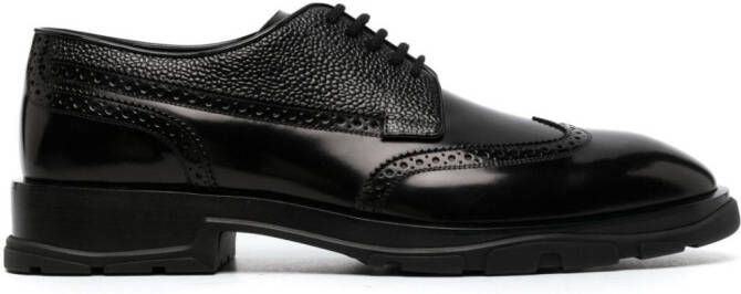 Alexander McQueen Leren brogues Zwart