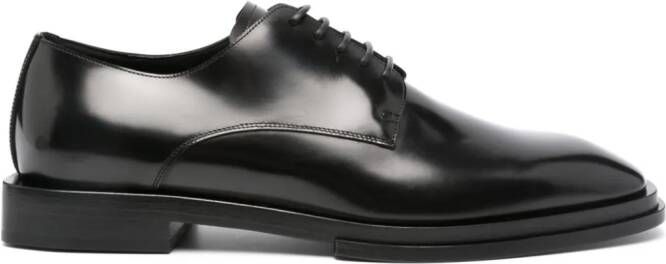 Alexander McQueen Leren Derby schoenen Zwart