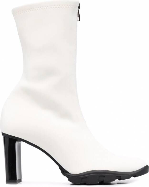 Alexander McQueen Leren laarzen Wit