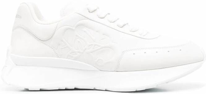 Alexander McQueen Leren sneakers Wit