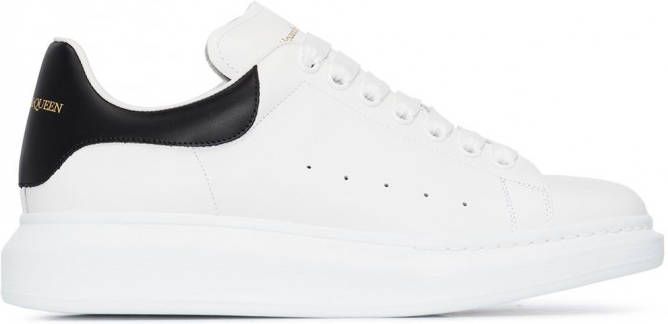 Alexander McQueen Oversized sneakers leer leer rubber 39.5 Wit