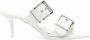 Alexander McQueen 75mm leren sandalen met gesp Wit - Thumbnail 1
