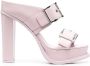 Alexander McQueen Muiltjes met plateauzool Roze - Thumbnail 1