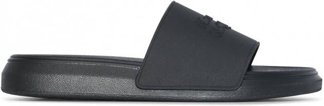 Alexander McQueen Oversize hybride slippers Zwart