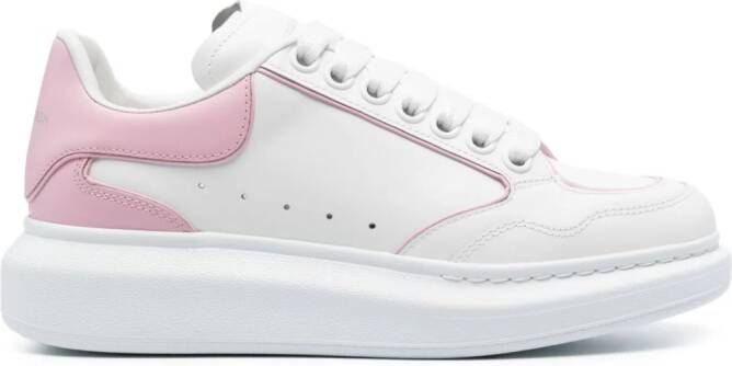 Alexander McQueen Oversize leren sneakers Wit