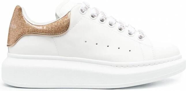 Alexander McQueen Glitter sneakers Wit
