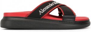 Alexander McQueen Oversized hybride slippers Rood