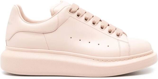 Alexander McQueen Oversized leren sneakers Beige