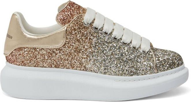 Alexander McQueen Oversized sneakers met glitter Veelkleurig