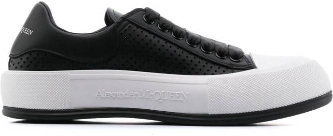 Alexander McQueen Deck Plimsoles sneakers Zwart