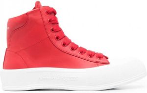Alexander McQueen Plimsoll high-top sneakers Rood