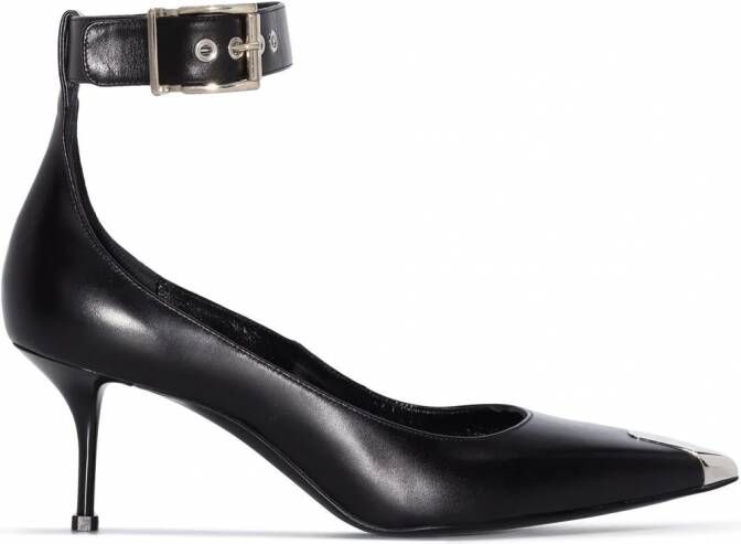 Alexander McQueen Pumps met contrasterende neus Zwart