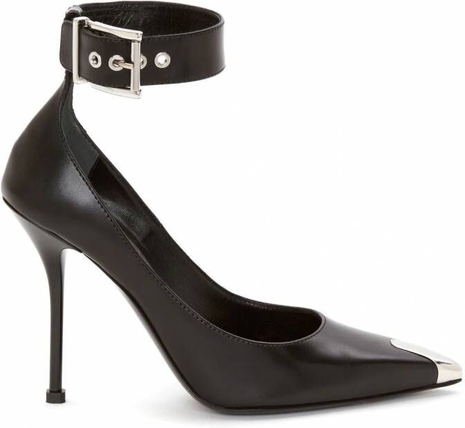 Alexander McQueen Pumps met puntige neus Zwart