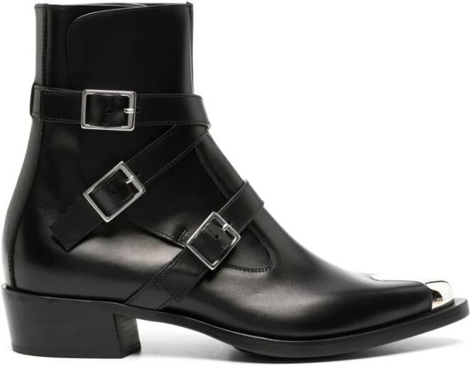 Alexander McQueen Punk laarzen Zwart
