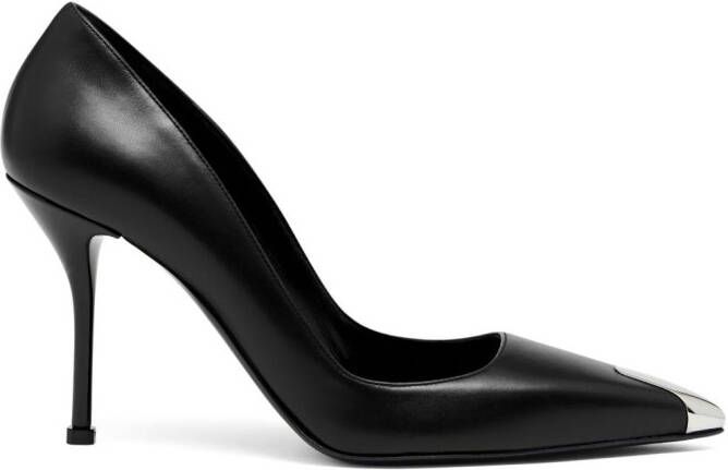 Alexander McQueen Punk leren pumps Zwart