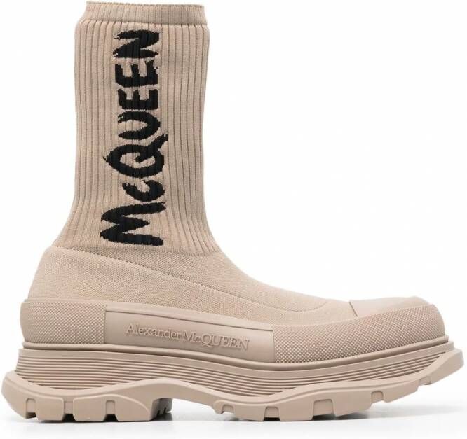 Alexander McQueen Tread soklaarzen Beige