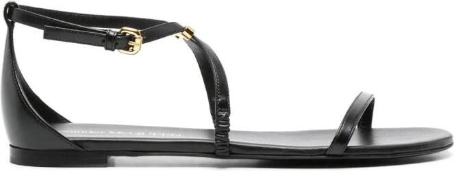 Alexander McQueen Sandalen met enkelbandjes Zwart
