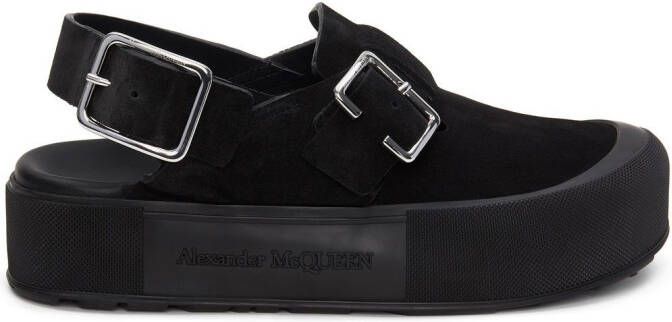 Alexander McQueen Sandalen met gesp Zwart