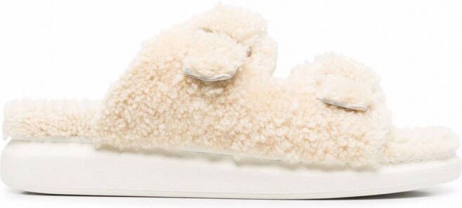 Alexander McQueen Sandalen met open neus Beige
