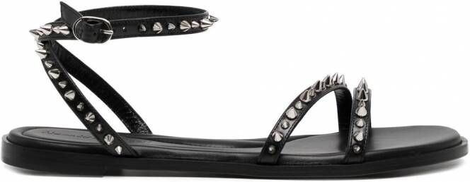 Alexander McQueen Sandalen met spikes Zwart