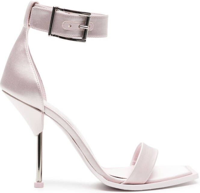 Alexander McQueen Satijnen sandalen Roze
