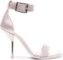 Alexander McQueen Satijnen sandalen Roze - Thumbnail 1