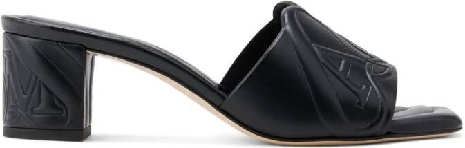 Alexander McQueen Seal 65 mm muiltjes Zwart