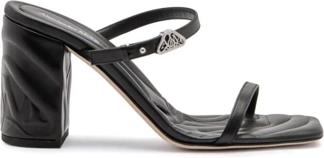 Alexander McQueen Seal 85 mm sandalen Zwart