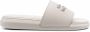 Alexander McQueen Slippers met logo-reliëf Grijs - Thumbnail 1
