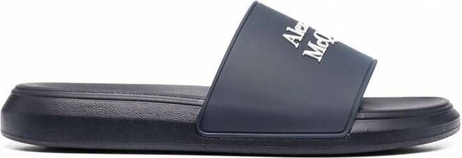 Alexander McQueen Slippers met logoprint 4085