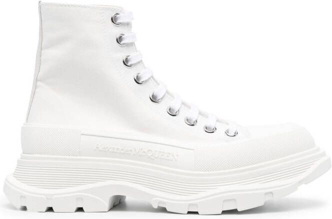 Alexander McQueen Sneakers met chunky zool Wit