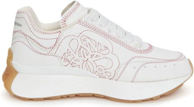 Alexander McQueen Sneakers met geperforeerd detail Wit