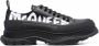 Alexander McQueen Sneakers met logoprint heren leer leer rubber 40.5 Zwart - Thumbnail 1