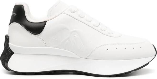 Alexander McQueen Sprint Runner leren sneakers Wit