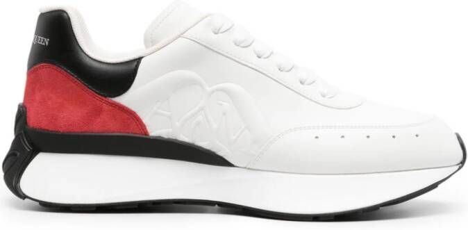 Alexander McQueen Sprint Runner leren sneakers Wit