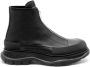 Alexander McQueen Tread Slick enkellaarzen Zwart - Thumbnail 1