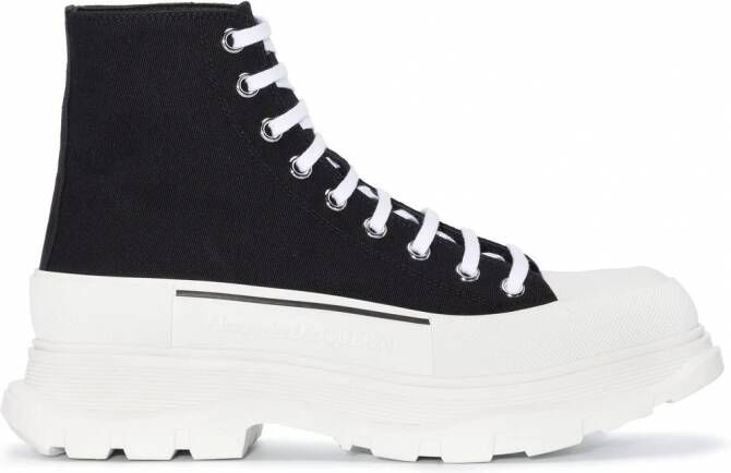 Alexander McQueen Tread Slick high-top sneakers Zwart